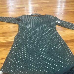 Old Navy Green Polka Dot Mini Dress